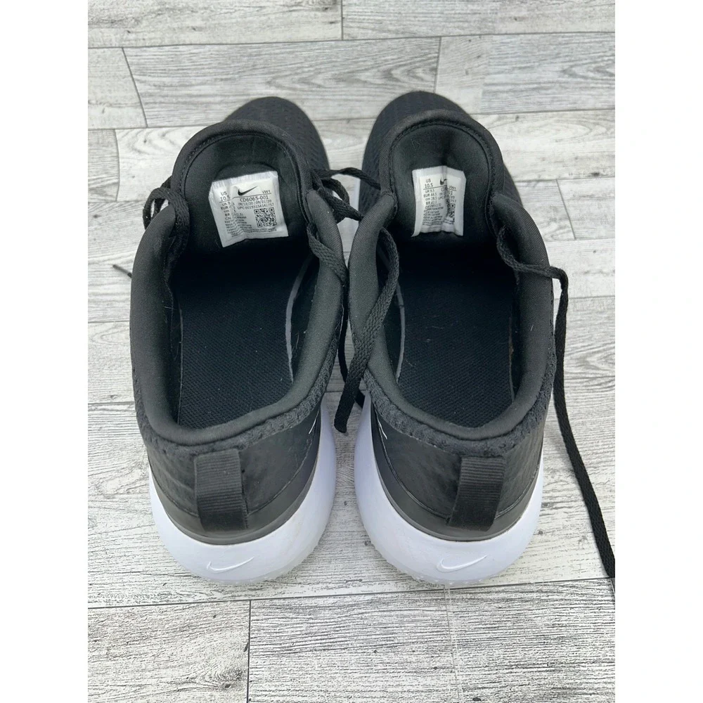 Nike Roshe G Men Golf Shoes Black White Spikeless‎ CD6065-001 Size 10.5